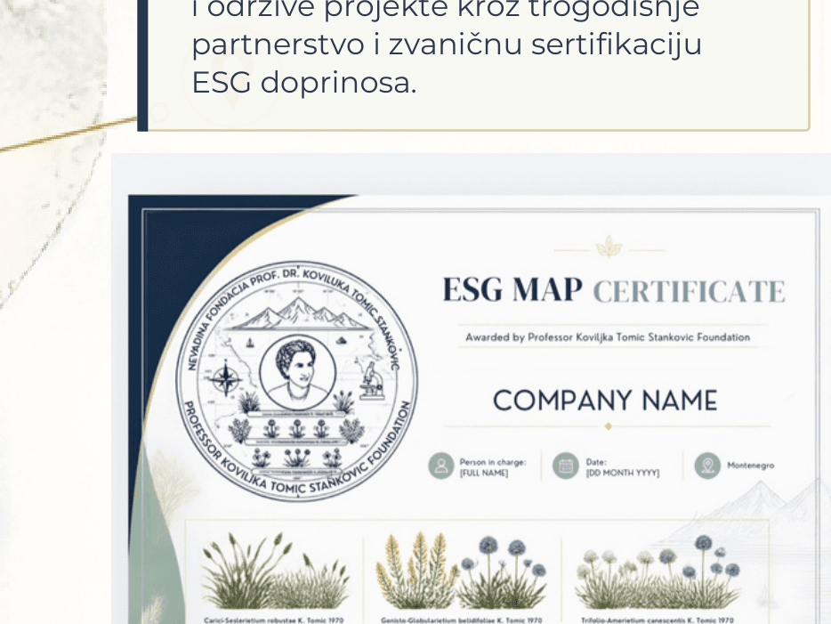 ESG MAP sertifikat